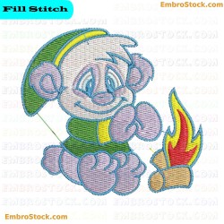 Winter Panda Embroidery Design 10