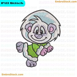 Winter Panda Embroidery Design 4