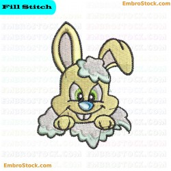 Winter Rabbit Embroidery Design 11