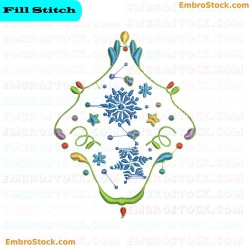 Winter Themed Embroidery Design 2