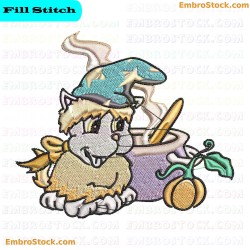 Wizard Puppy Embroidery Design 10