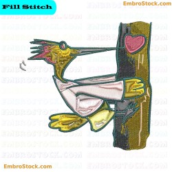 Woodpecker Embroidery Design 5