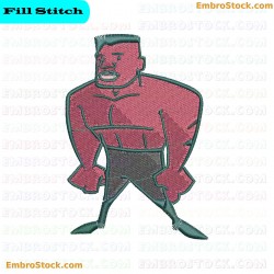 Wrestler Embroidery Design 15