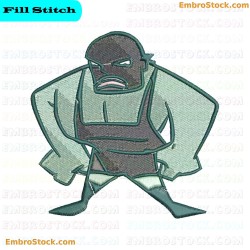 Wrestler Embroidery Design 20