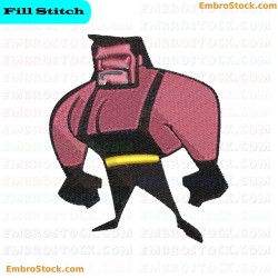 Wrestler Embroidery Design 8