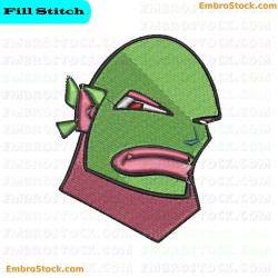 Wrestler Face Embroidery Design 18