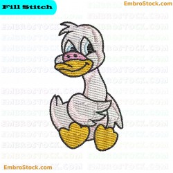 Young Swan Embroidery Design 7